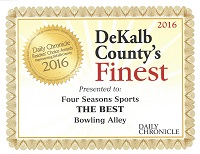 DeKalb County's Finest Bowling Center Award